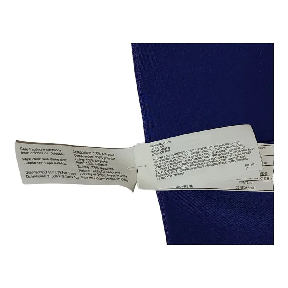 Blue HP Laptop Protector Sleeve 100% Polyester V5C32AA 15
